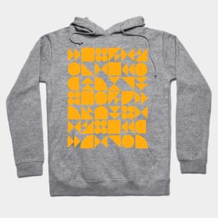 Geometric Puzzle in Yellow Hoodie